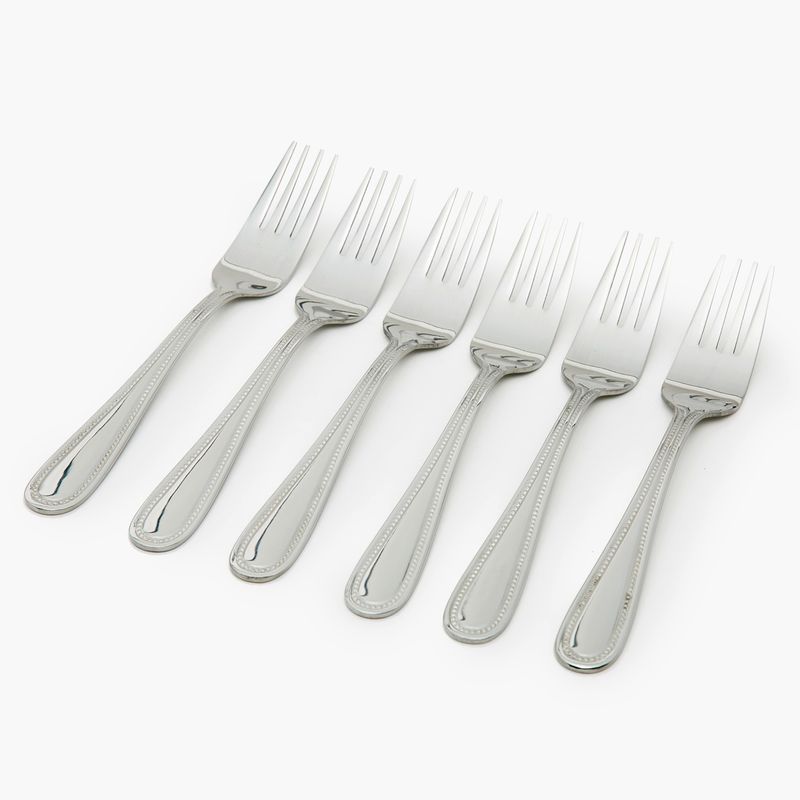 ROBERTA ALLEN - Set de 6 Tenedores de Torta Roberta Allen Pearl Acero Inoxidable