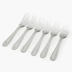 ROBERTA ALLEN - Set de 6 Tenedores de Torta Pearl Acero Inoxidable