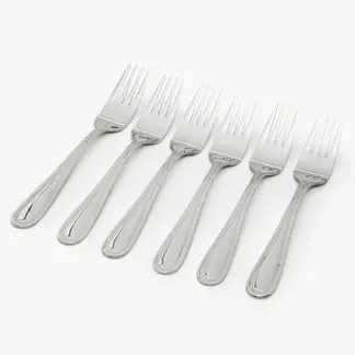 ROBERTA ALLEN - Set de 6 Tenedores de Torta Pearl Acero Inoxidable