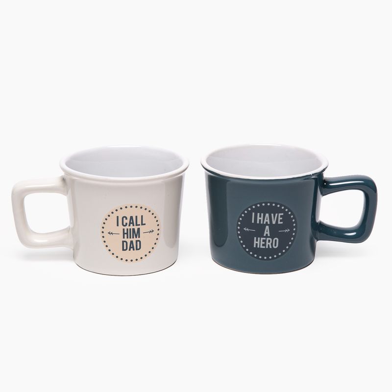 MICA - Set de 2 Tazas Día del Padre Mica Cerámica Multicolor