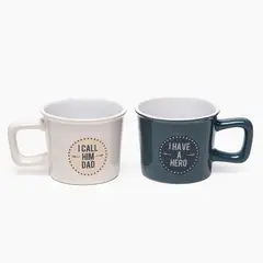 MICA - Set de 2 Tazas Día del Padre Cerámica Multicolor