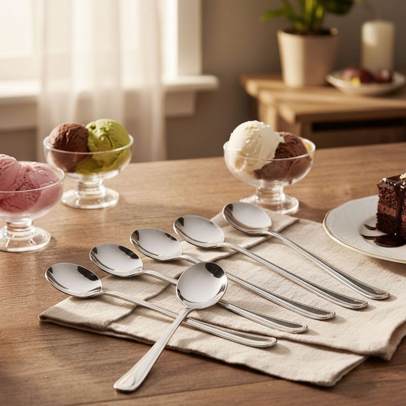 ROBERTA ALLEN - Set de Cucharas de Helado Roberta Allen Acero Inoxidable Pearl