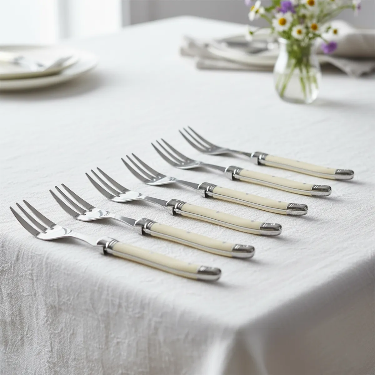 ROBERTA ALLEN - Juego de 6 Tenedores para Torta Francia Crema Roberta Allen