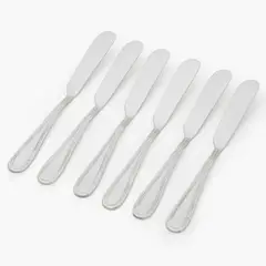 ROBERTA ALLEN - Cuchillería 6 Piezas Cuchillos Untar Pearl Acero Inoxidable