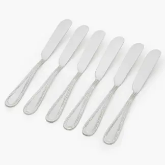 ROBERTA ALLEN - Cuchillería 6 Piezas Cuchillos Untar Pearl Acero Inoxidable