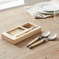 Set 6 Cucharas Té Francia Crema