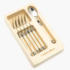 ROBERTA ALLEN - Set 6 Cucharas Té Francia Crema