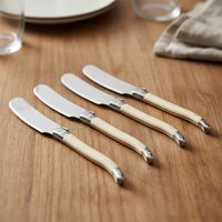 Set de 4 Cuchillos de Mantequilla Francia Crema