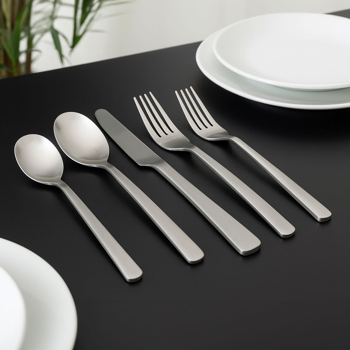 BASEMENT - Juego de Cubiertos Basement Linox 30 Piezas Acero Inoxidable