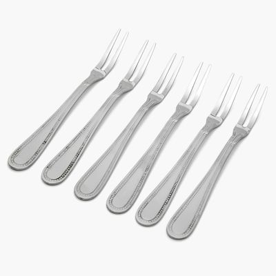 Imagen 2 del producto Cuchillería 6 Piezas Tenedores Aperitivo Pearl Acero Inoxidable