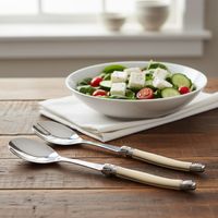 Set 2 Piezas Servir Ensalada Francia Crema