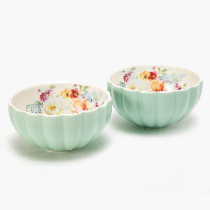 ROBERTA ALLEN - Set 2 Bowl Aqua Jardin