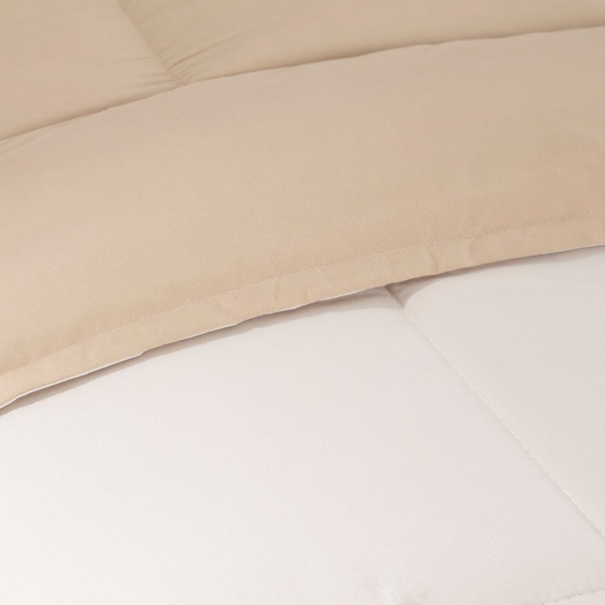 MICA - Plumón Bicolor Beige/Crudo Mica