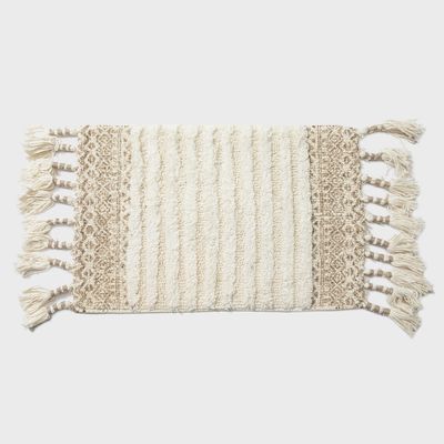 Imagen 2 del producto Alfombra de Baño Kelim Jaipur 40x60 cm Beige