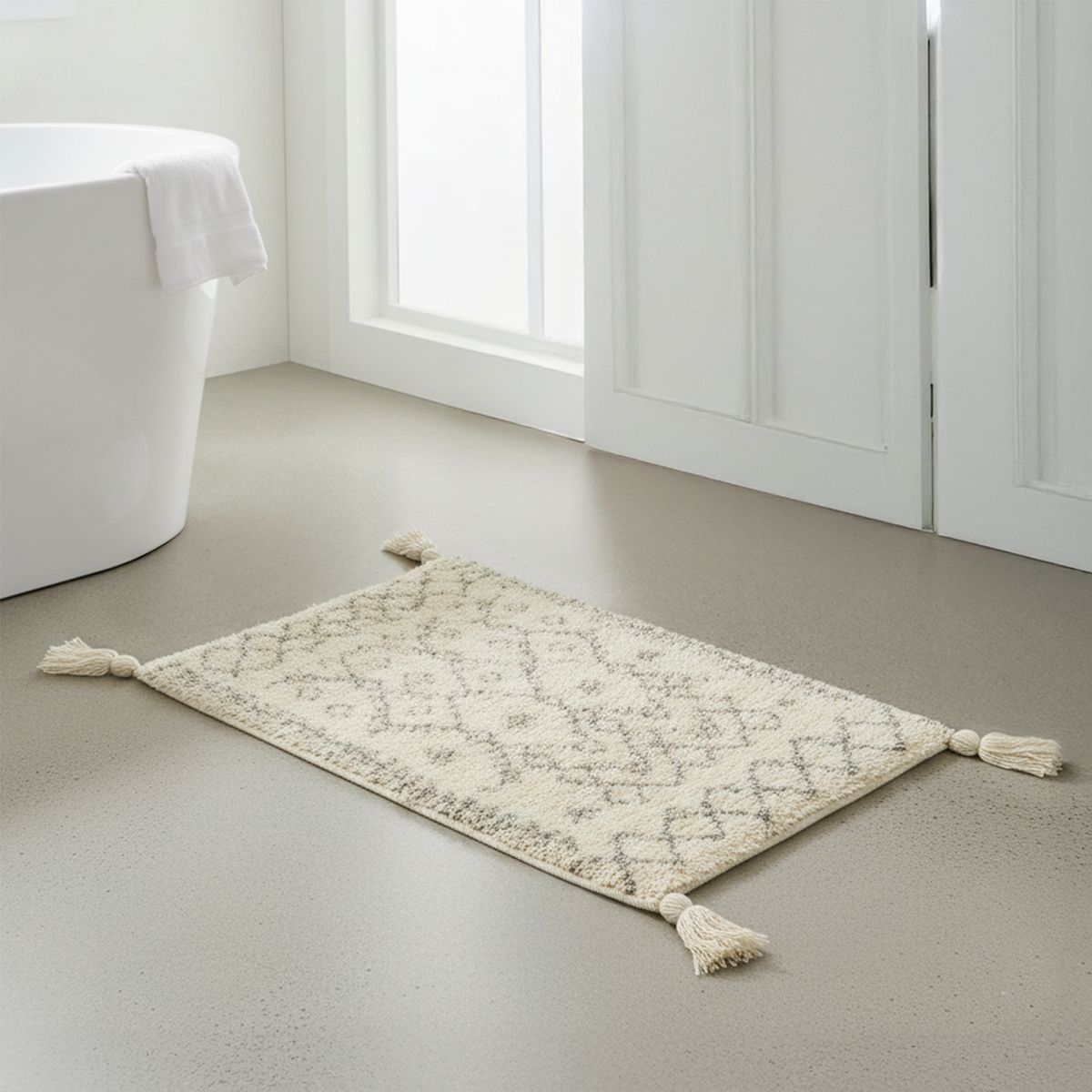 BASEMENT HOME - Alfombra de Baño Kelim Basement Home Jaipur 40x60 cm Beige