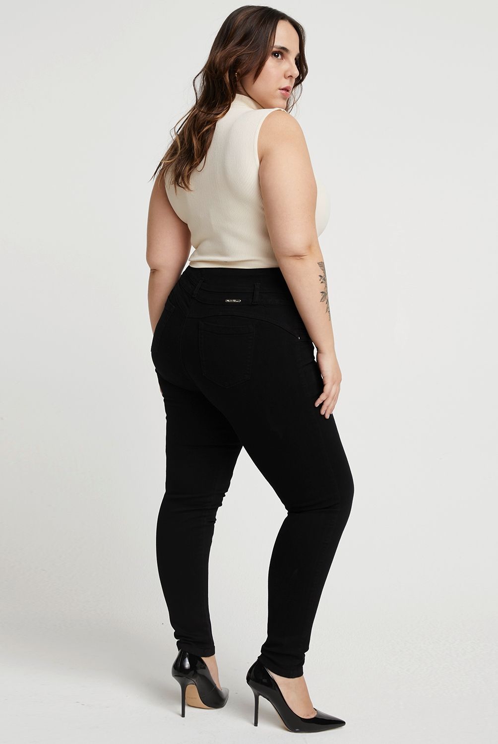 MOSSIMO - Jeans Skinny Push Up Tiro Alto Mujer Mossimo
