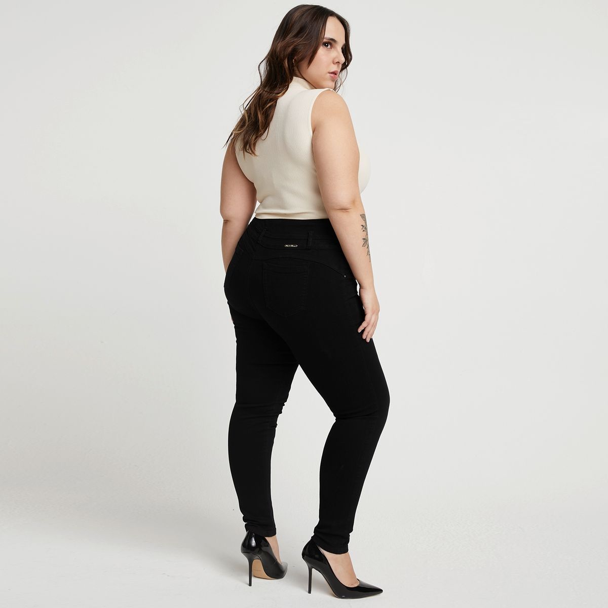 MOSSIMO - Jeans Skinny Push Up Tiro Alto Mujer Mossimo