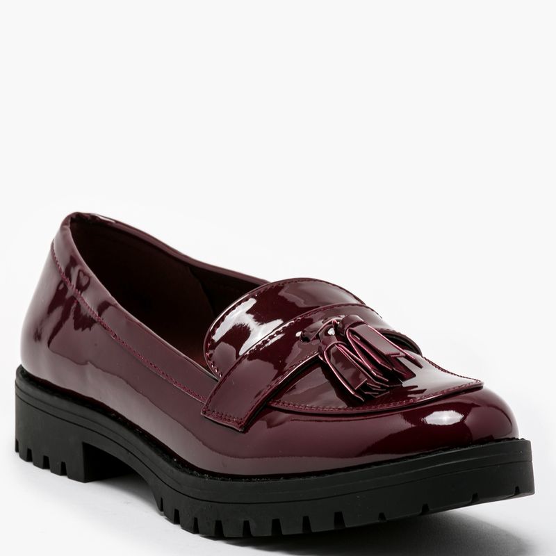 SYBILLA - Zapato Casual Mujer Burdeo