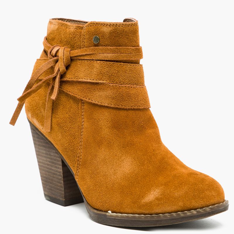 APOLOGY - Botín Mujer Cuero Camel