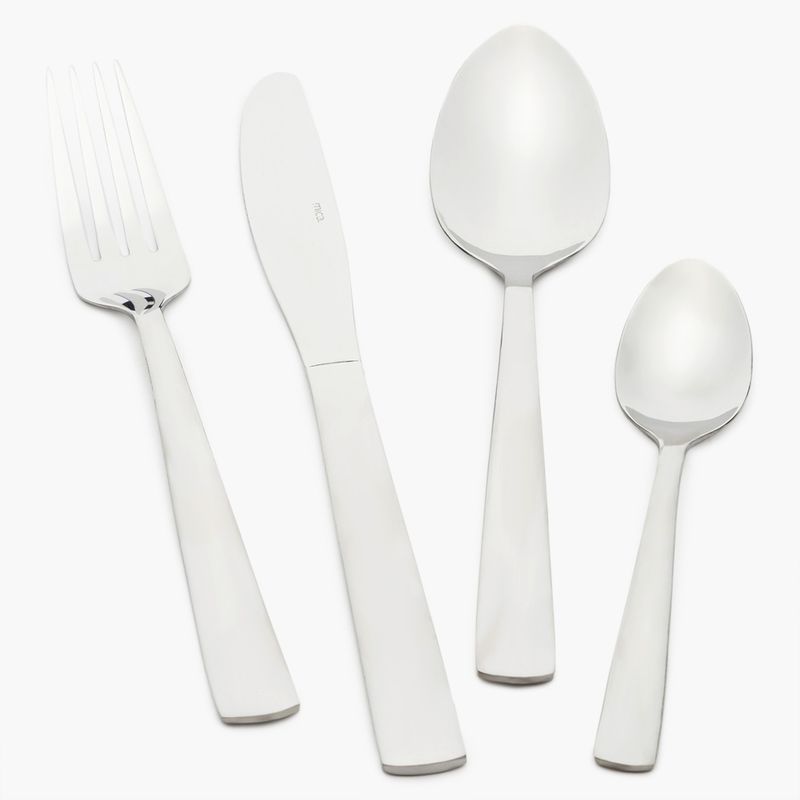 MICA - Set de Cubiertos Clásica Acero Inoxidable 24 Piezas Mica