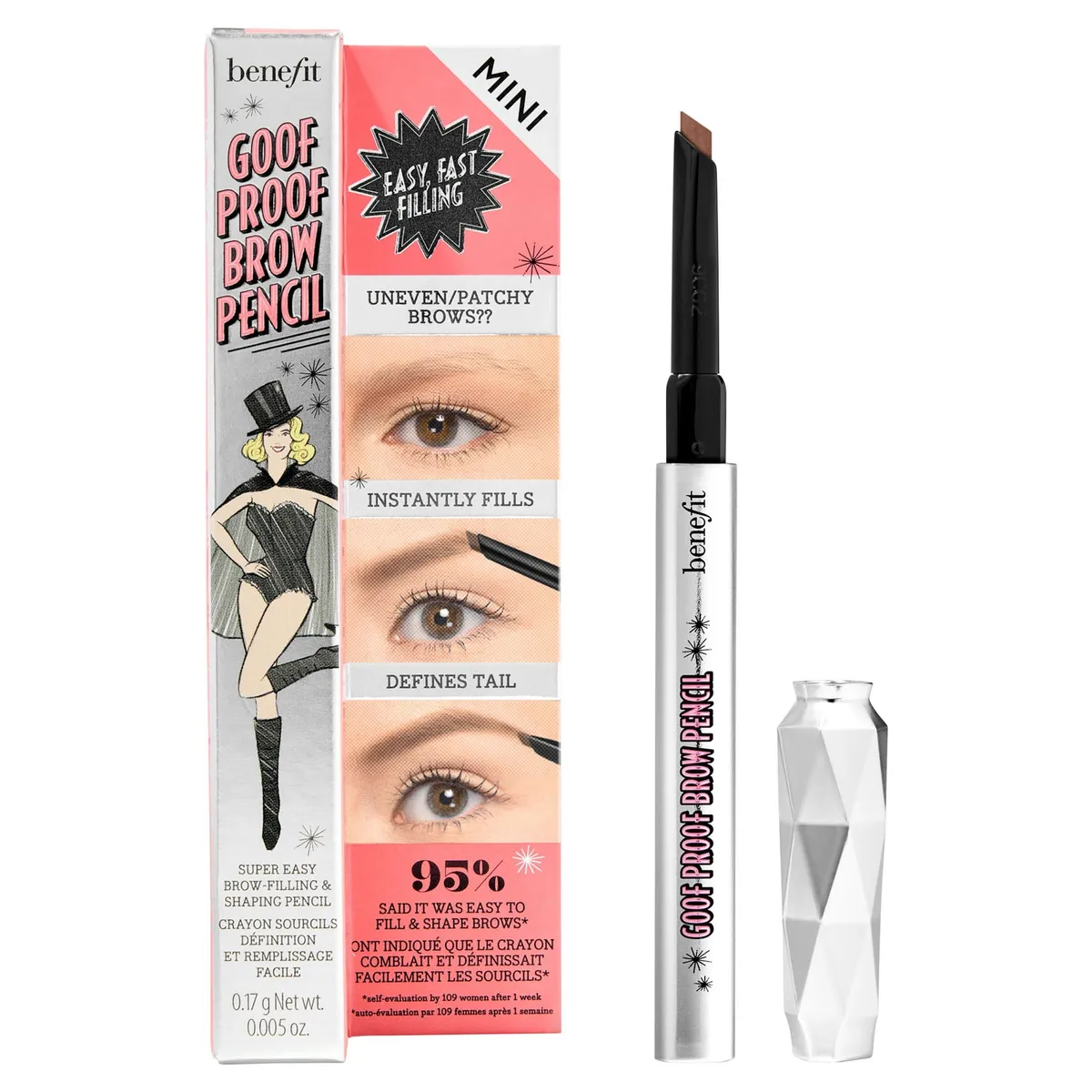 BENEFIT - Lápiz Para Cejas Goof Proof Mini Tono 3 Benefit