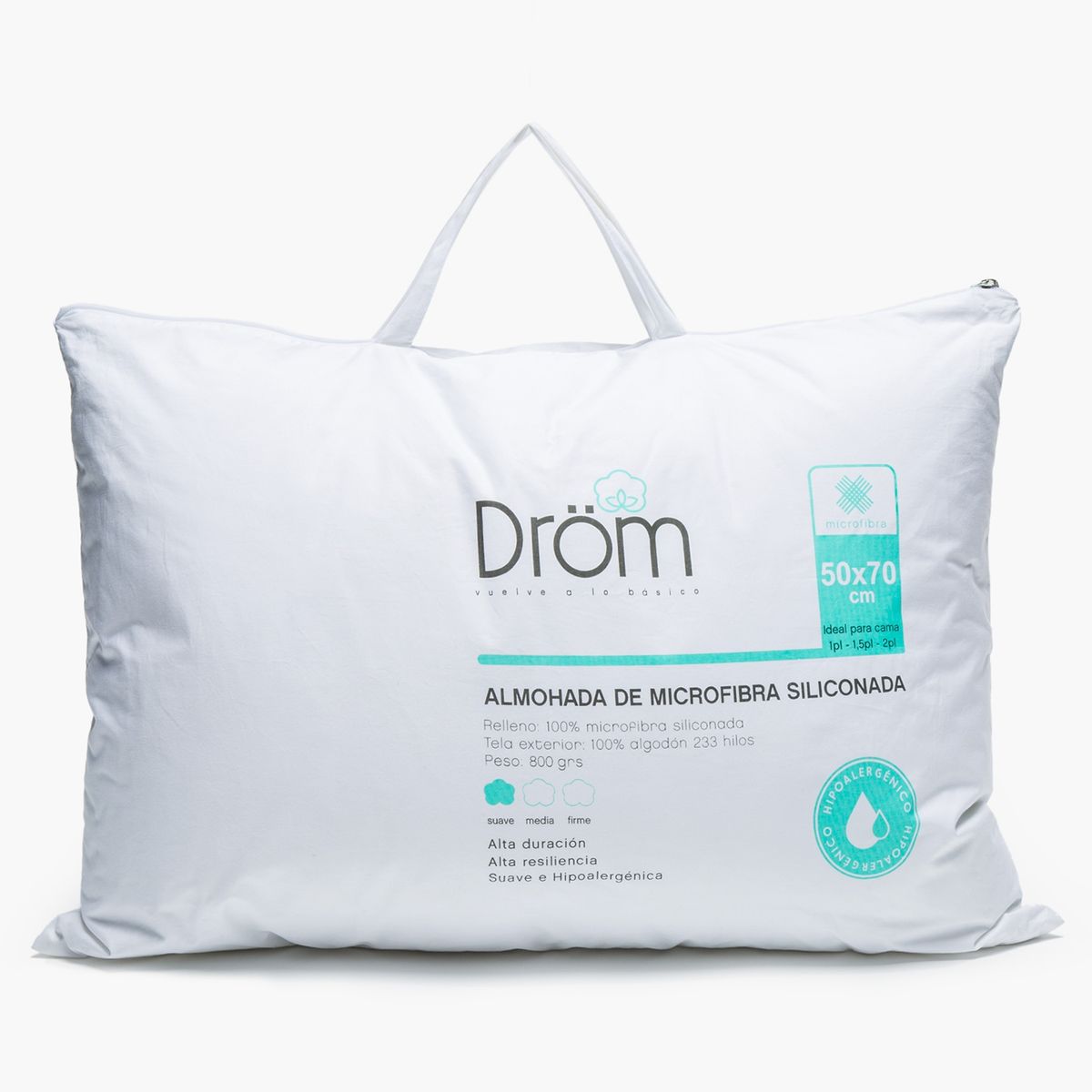 DROM - Almohada Microfibra Siliconada Drom