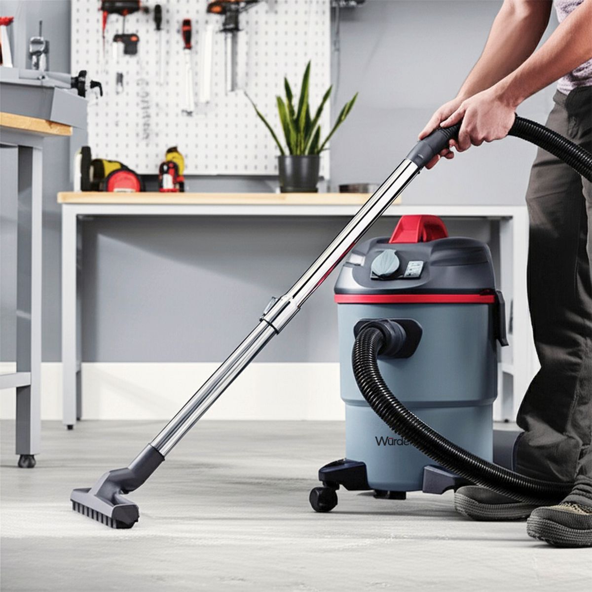 WURDEN - Aspiradora de Tambor Wurden 1600W 20 Litros Polvo y Agua