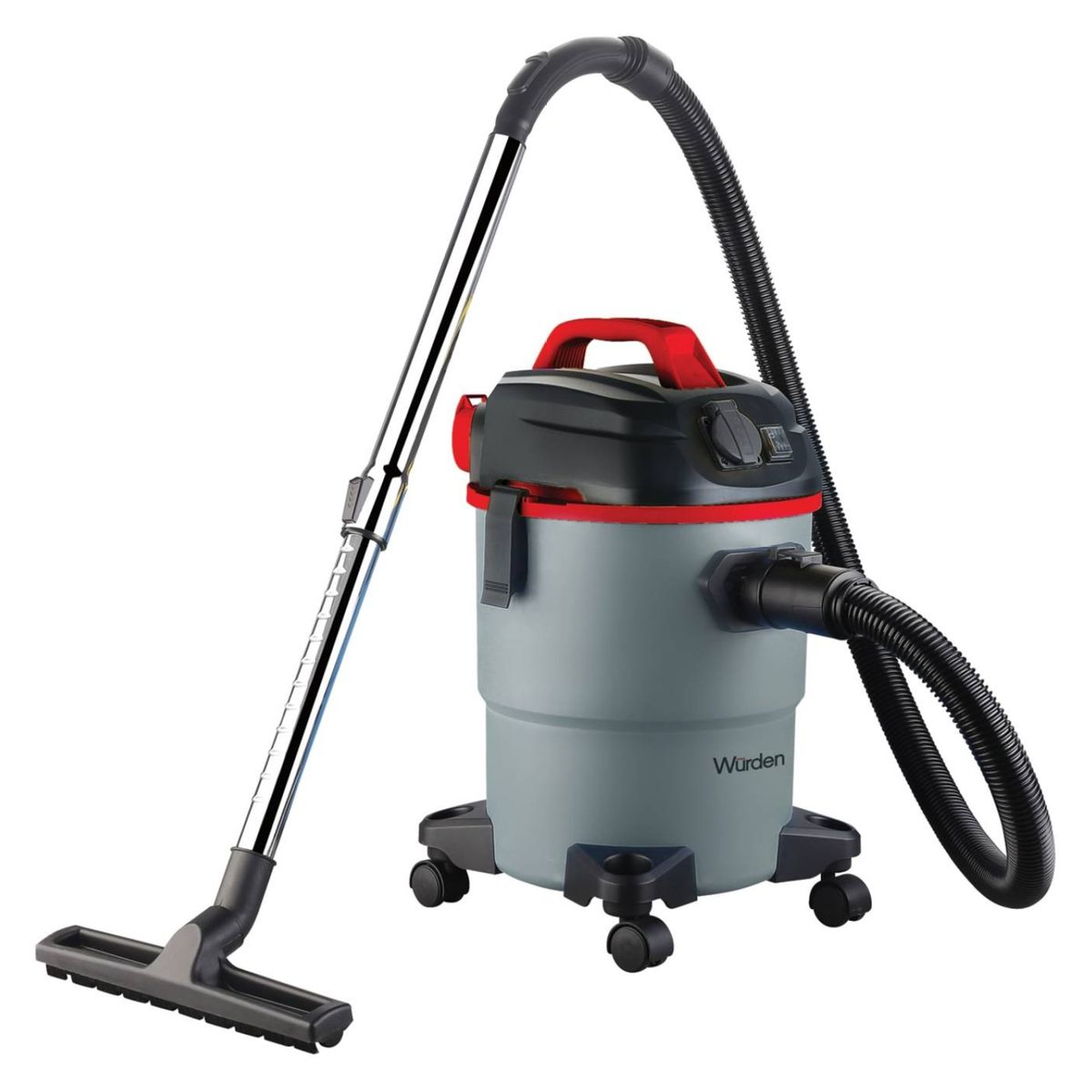 WURDEN - Aspiradora de Tambor Wurden 1600W 20 Litros Polvo y Agua