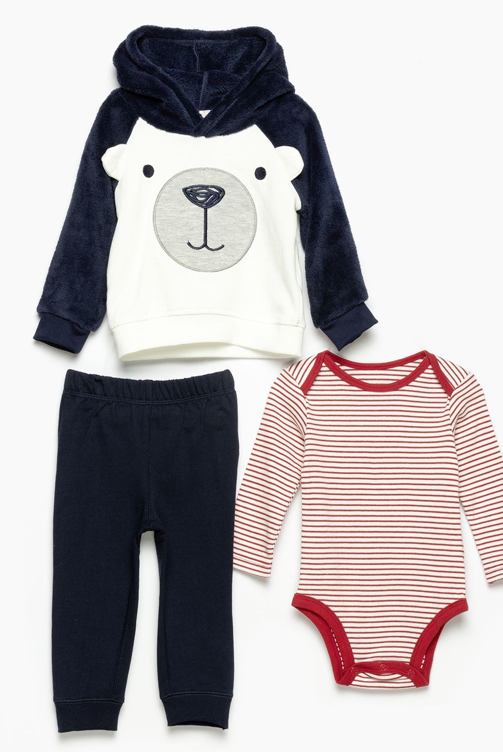 YAMP - Set buzo, body y polerón bebé niño