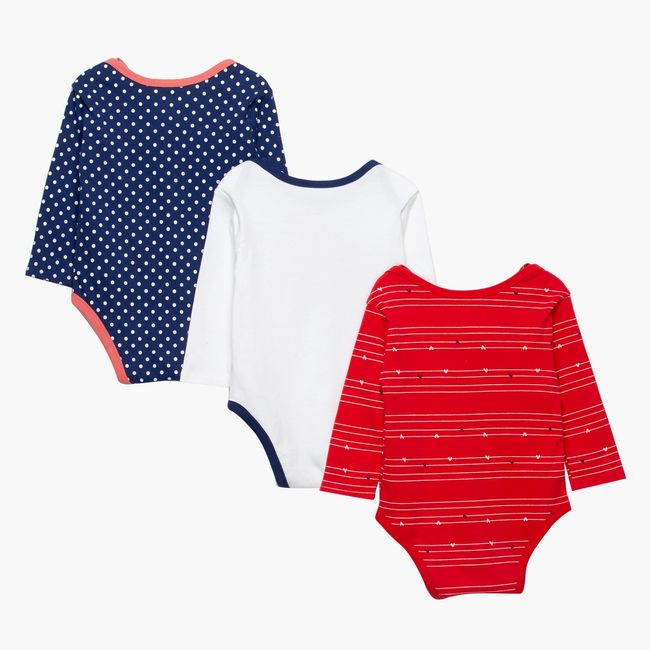 YAMP - pack 3 bodies algodón bebé niña