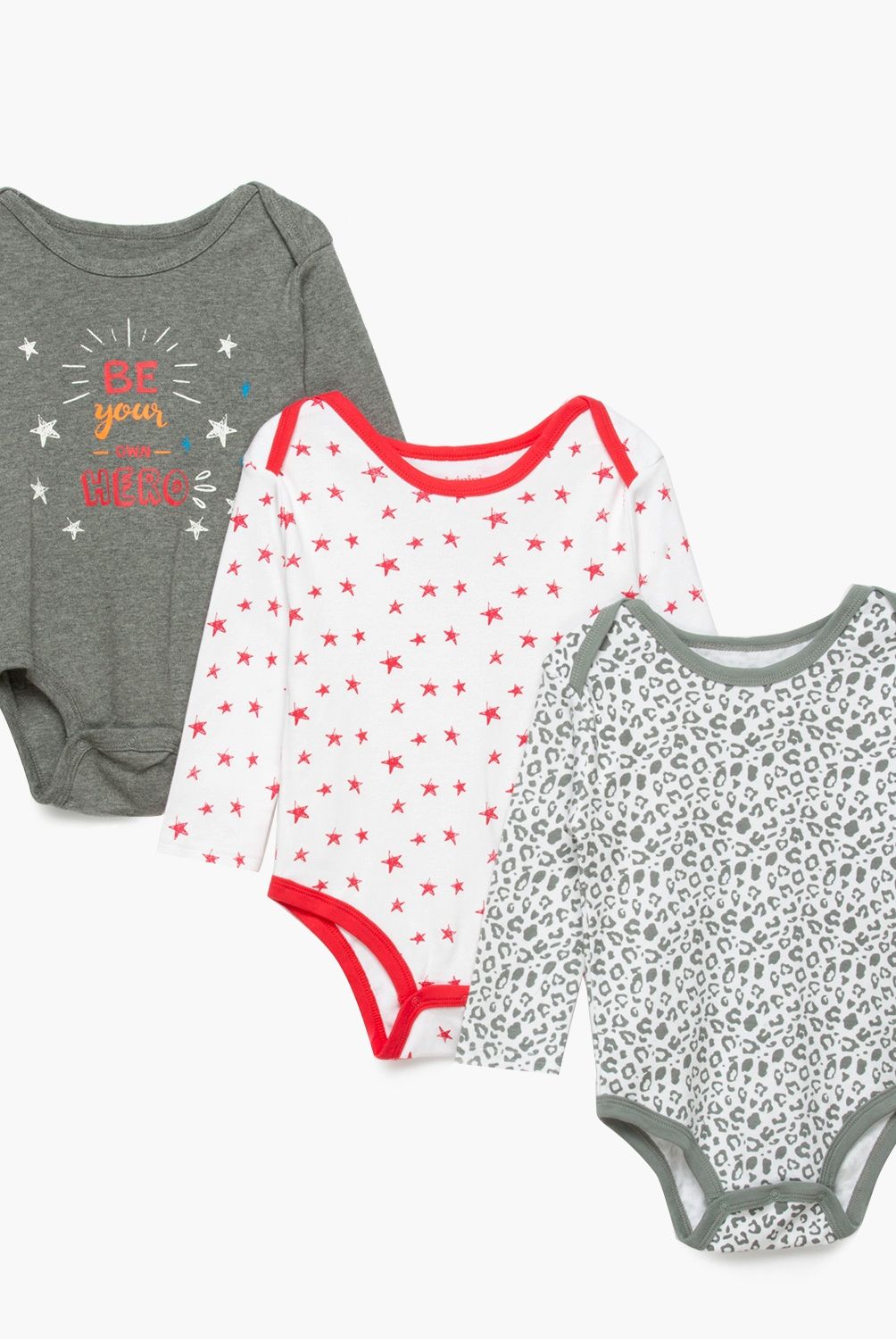 YAMP - pack 3 bodies algodón bebé niña