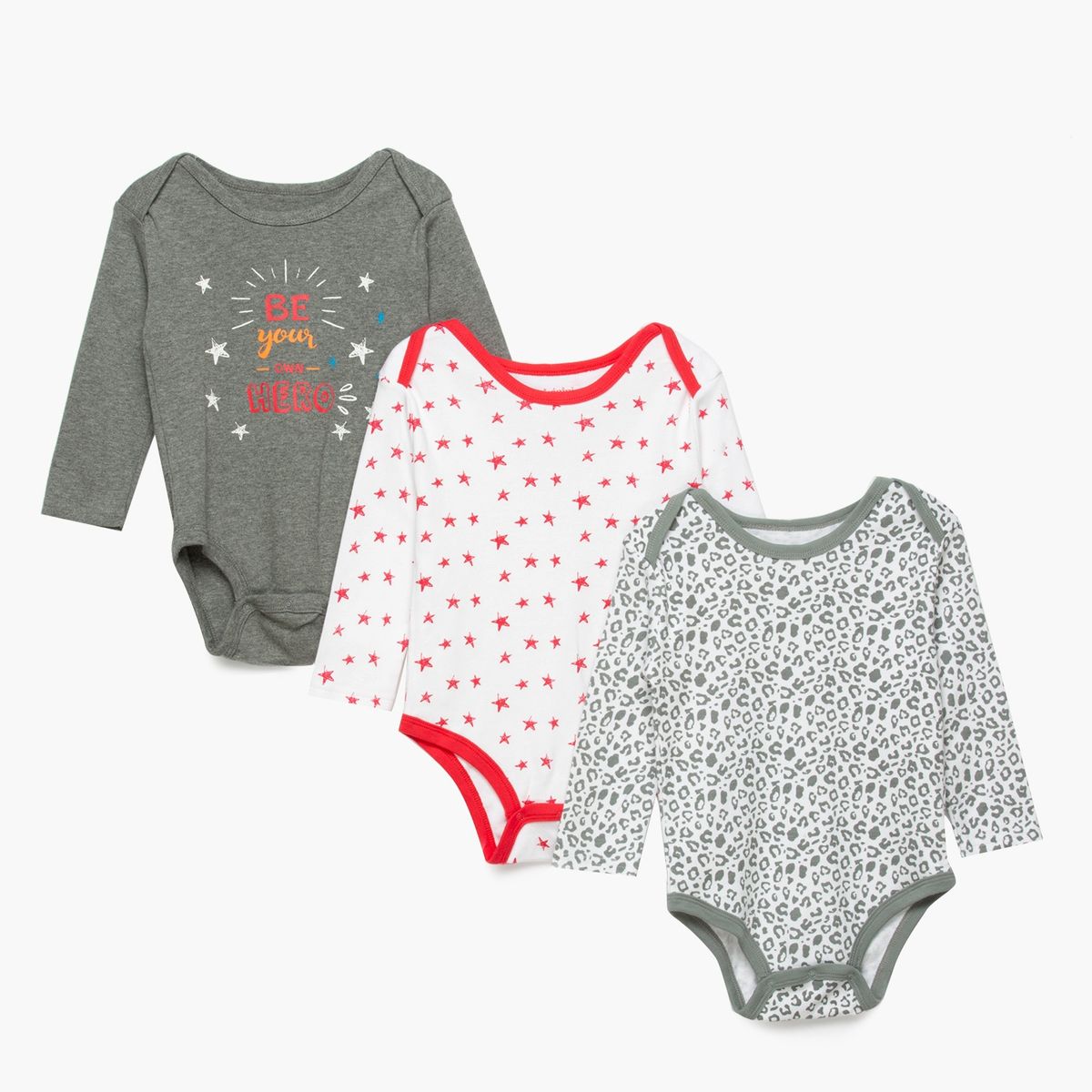 YAMP - pack 3 bodies algodón bebé niña