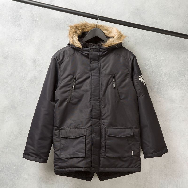 FEDERATION - Federation Parka Con Capucha Interior Peludo Niño