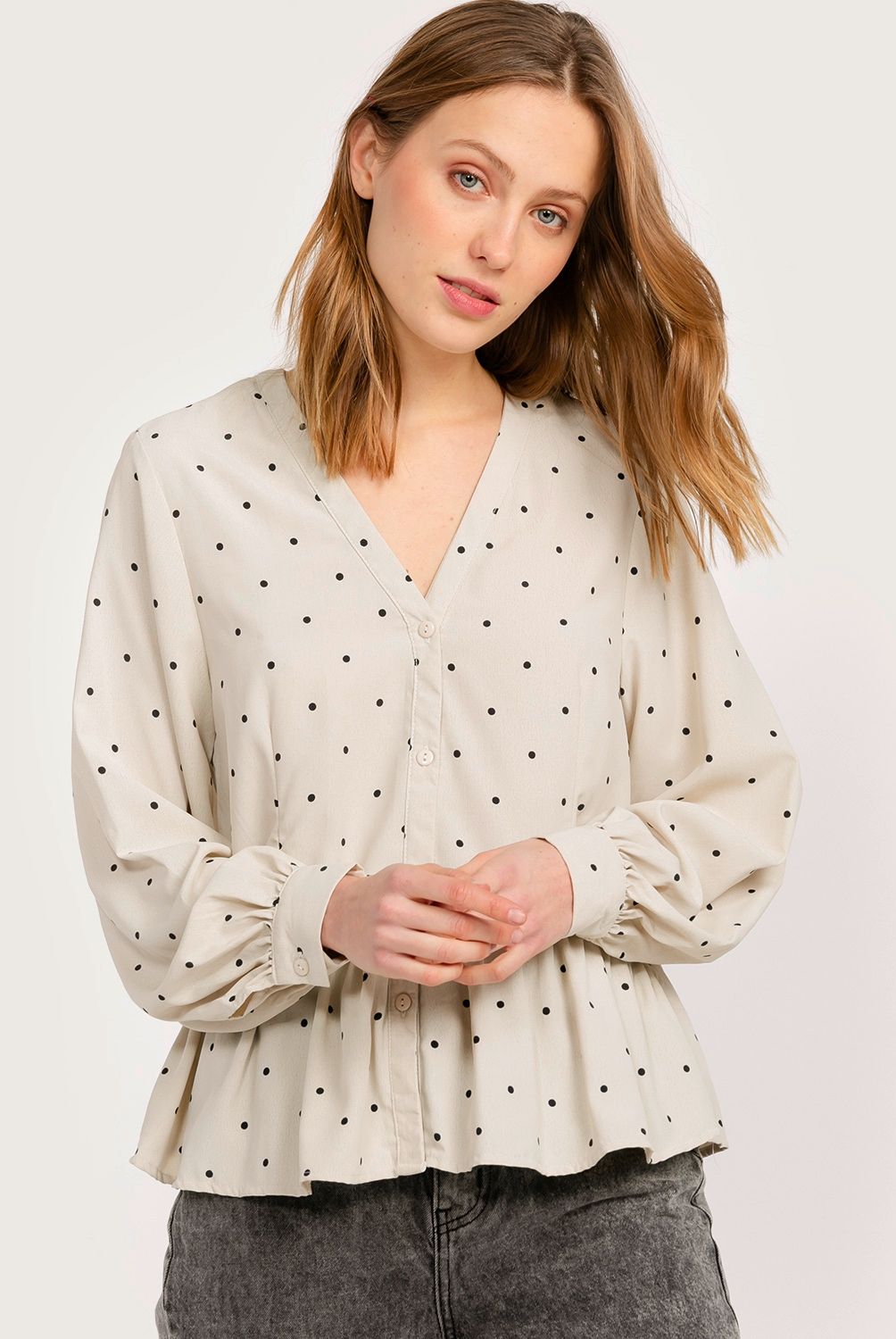 BASEMENT - Blusa Manga Larga Mujer