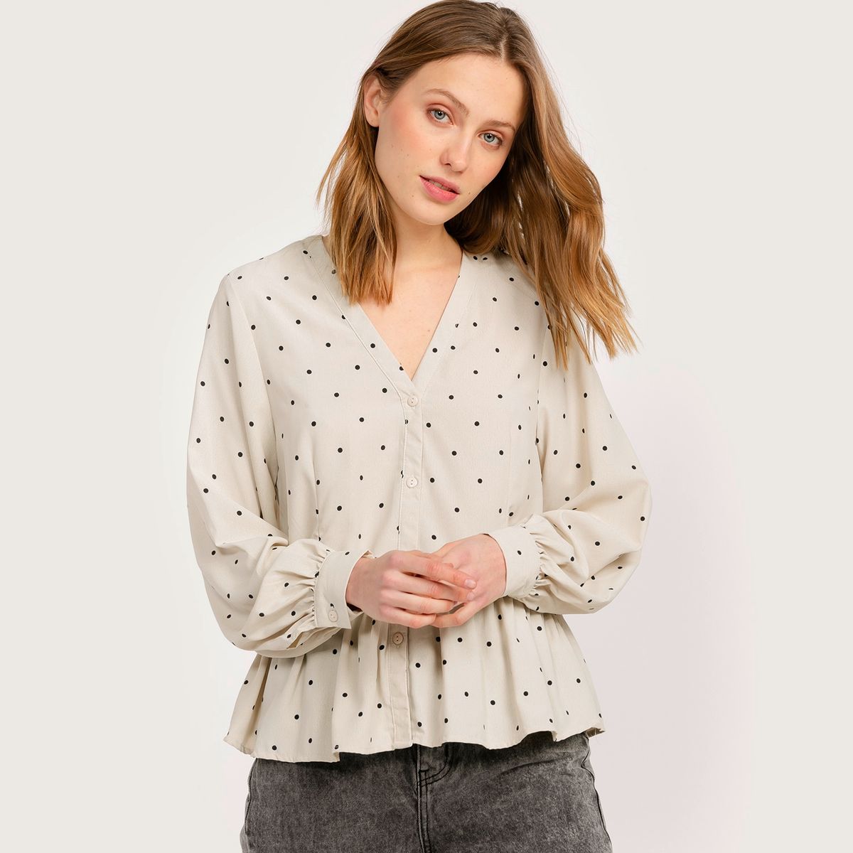 BASEMENT - Blusa Manga Larga Mujer