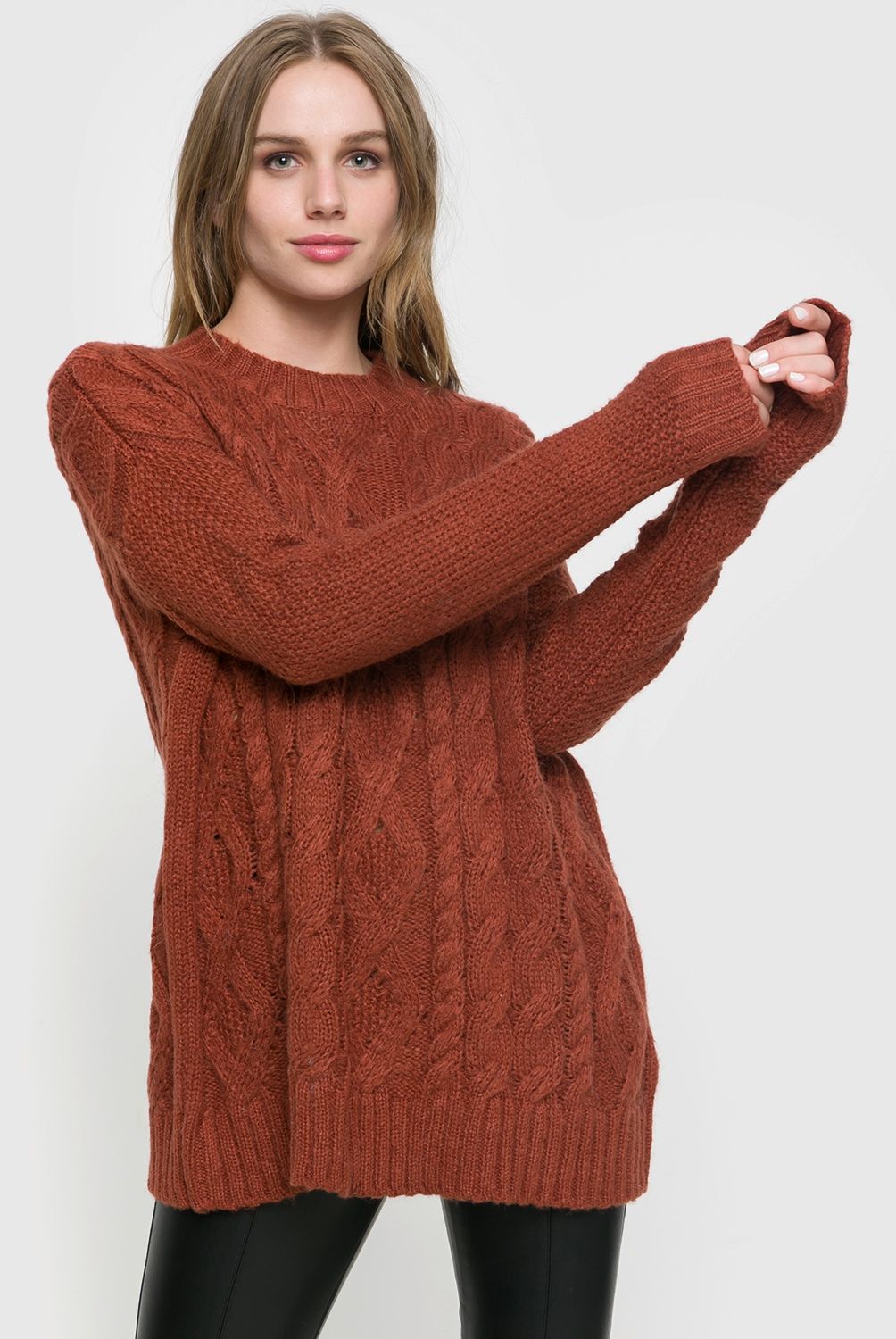 BASEMENT - Sweater Trenzas