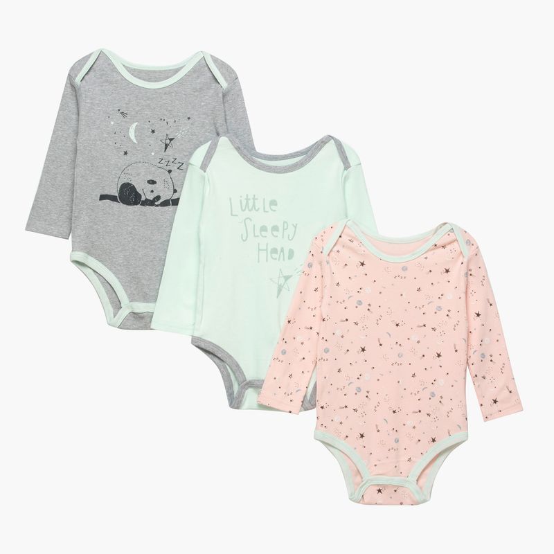YAMP - pack 3 bodies algodón bebé niña