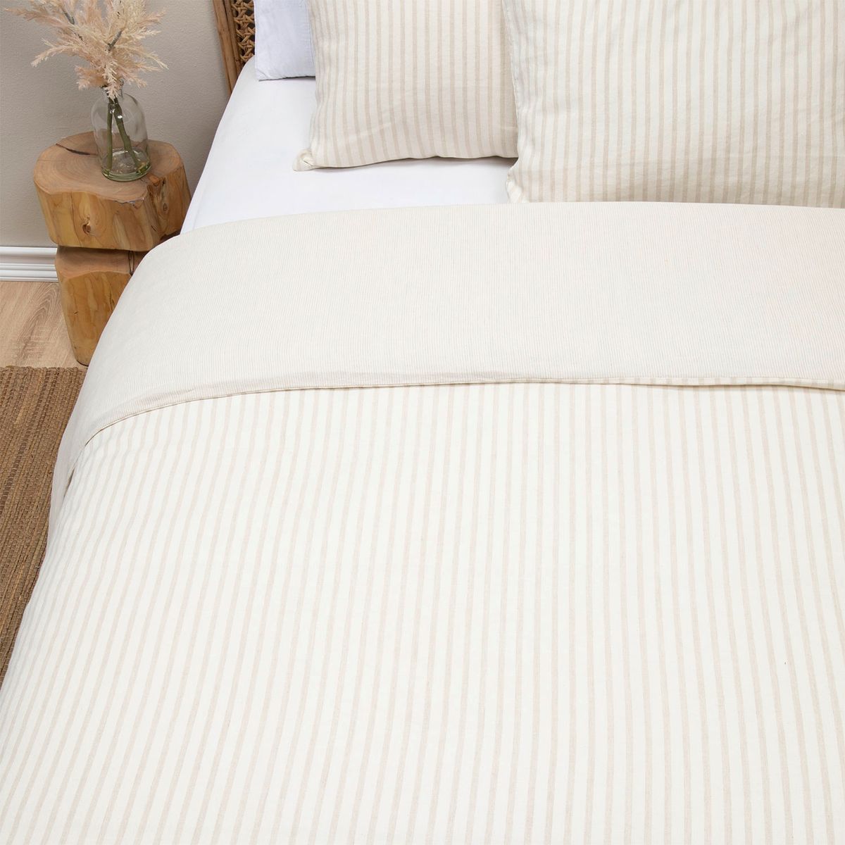 BASEMENT HOME - Funda de Plumón Basement Home Zapallar Lino Estampada