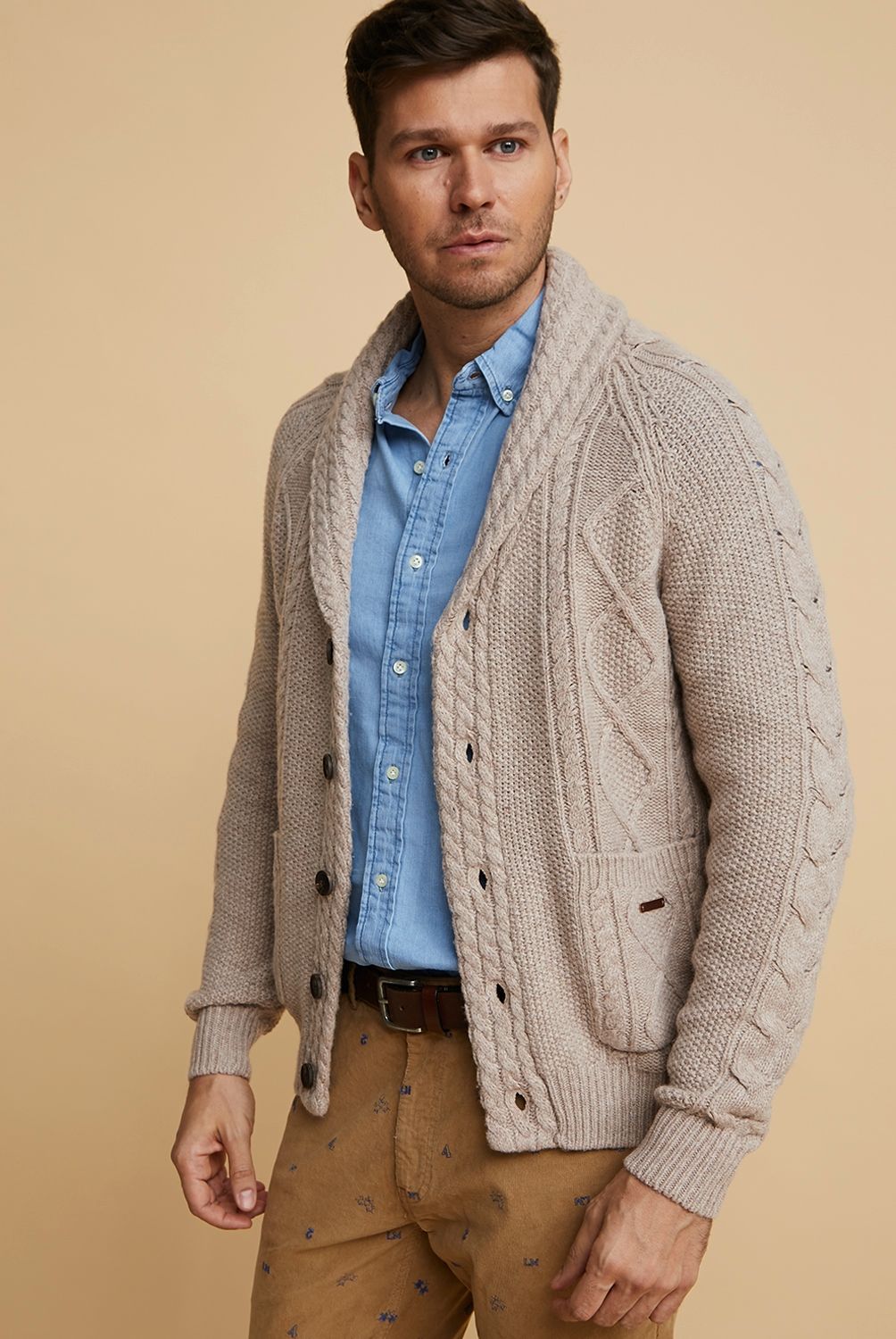 LA MARTINA - Cardigan de Lana Hombre