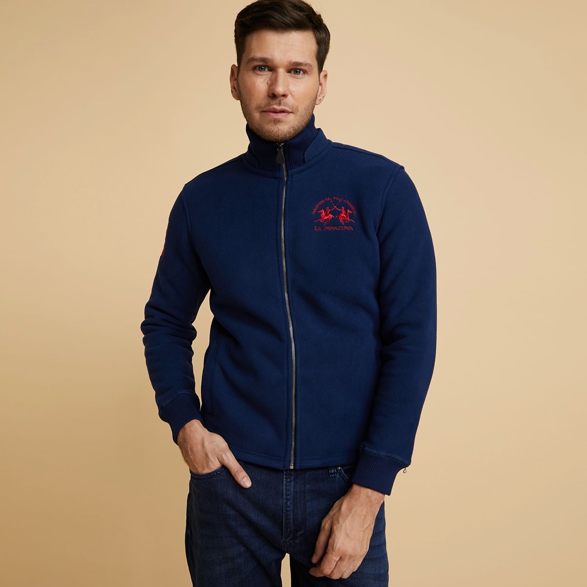 LA MARTINA - La Martina Polerón Polar Manga Larga Hombre