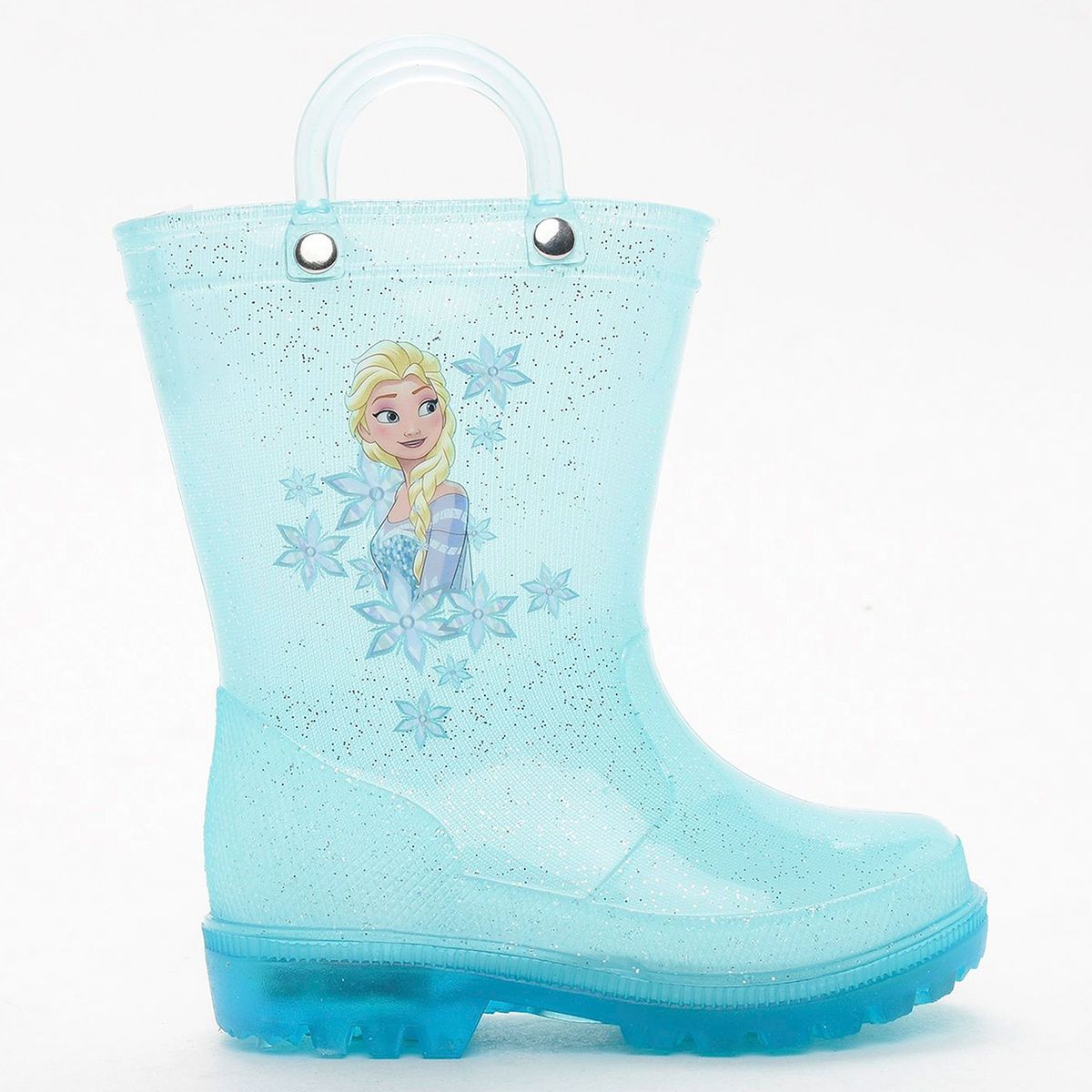 DISNEY - Frozen Bota de Agua Niña Luces Glitter Celeste