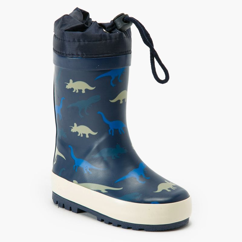 Yamp - Bota de Agua Niño Azul Dinosaurios Bo Rain3 Az
