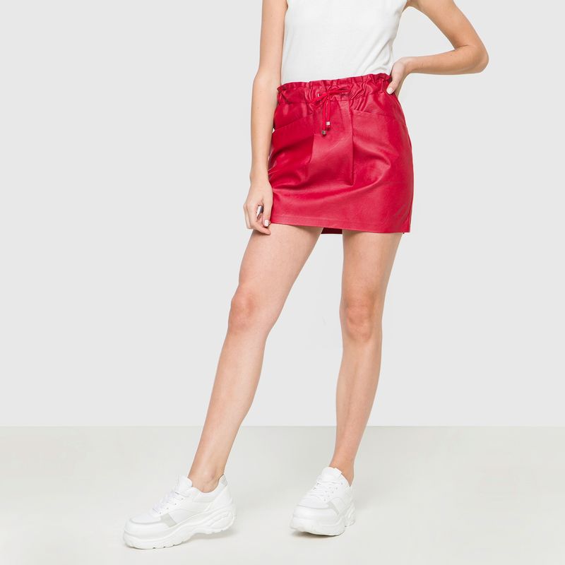 SYBILLA - Falda Ecocuero