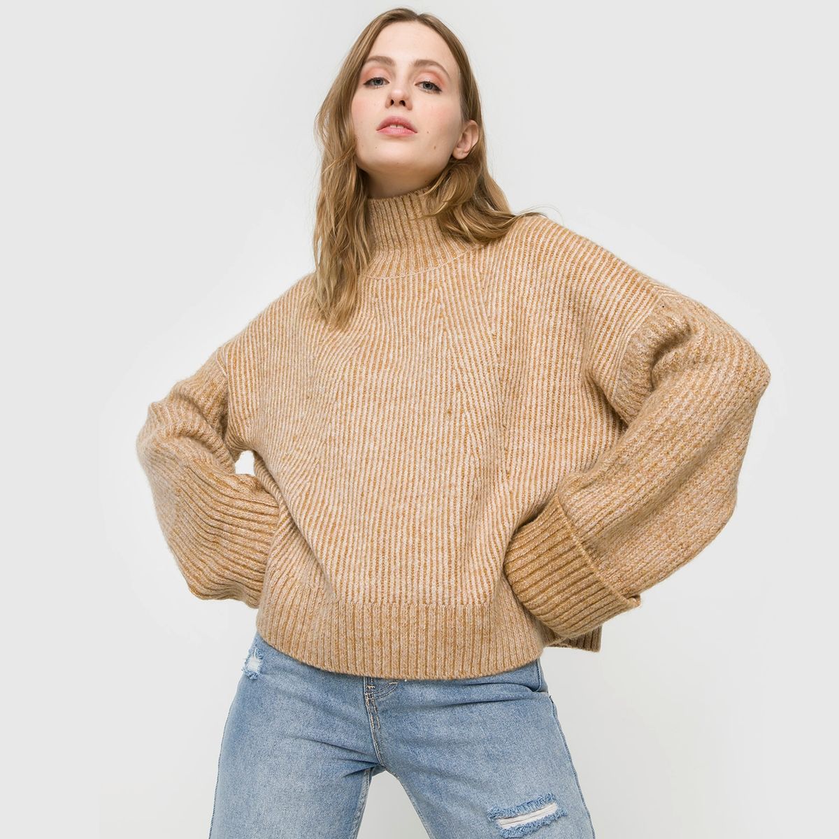BASEMENT - Sweater Manga Larga Mujer