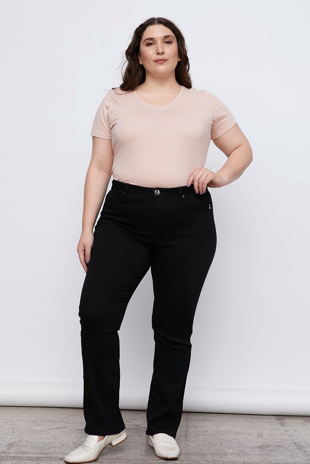 NEWPORT - Jeans Recto Tiro Alto Newport Mujer Denim Casual