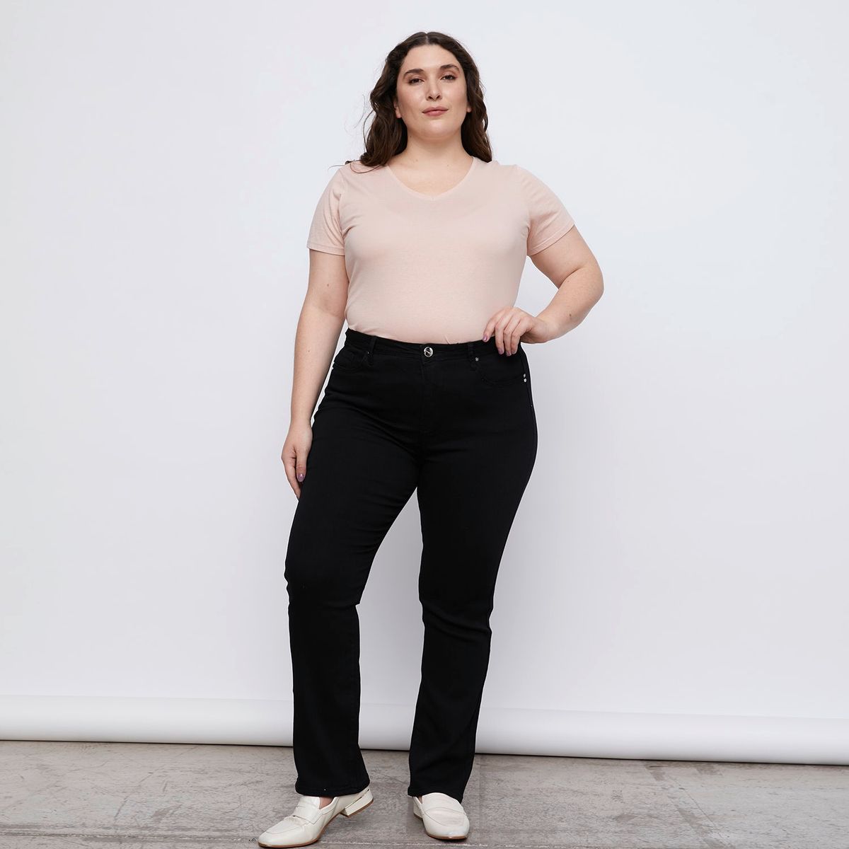 NEWPORT - Jeans Recto Tiro Alto Newport Mujer Denim Casual