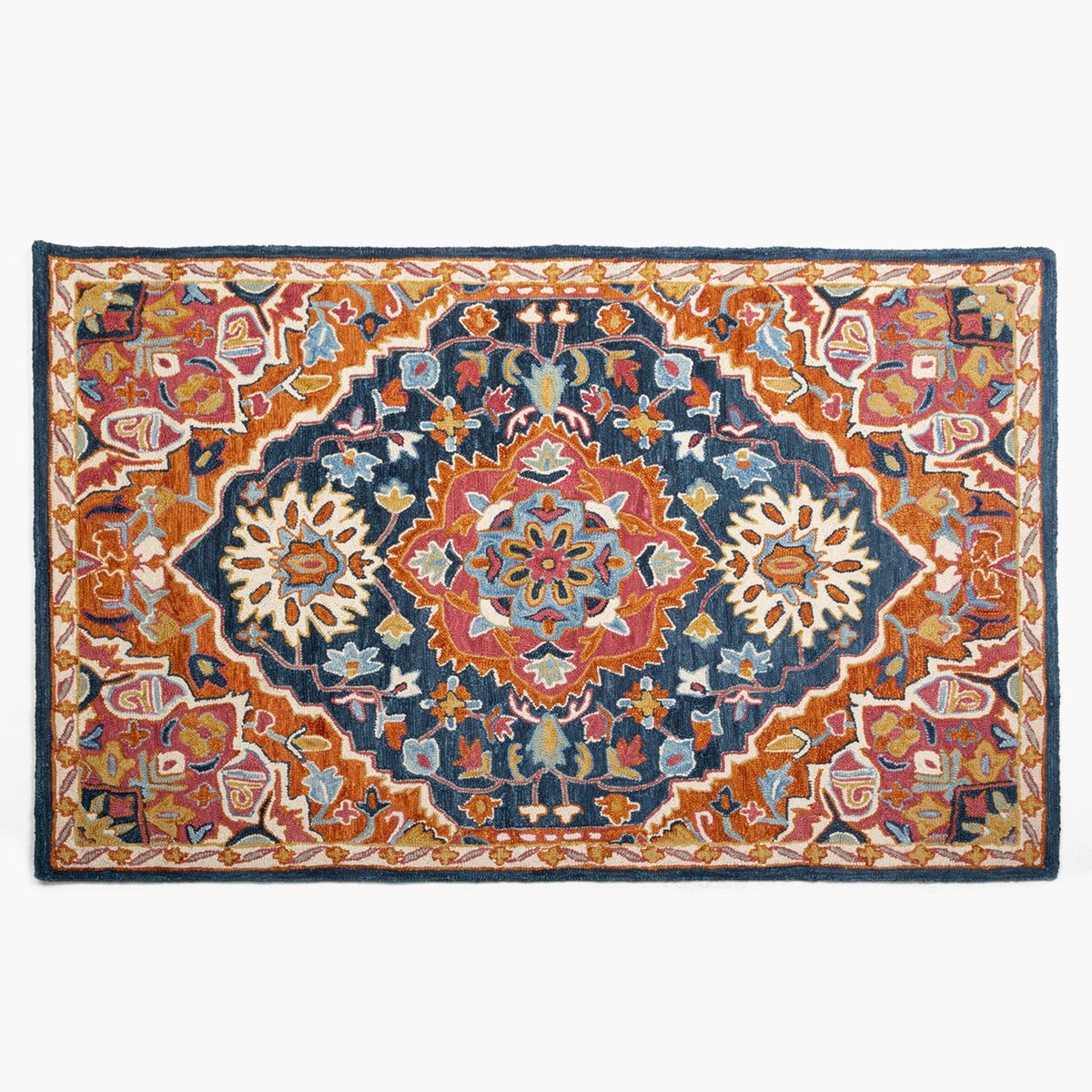 BASEMENT HOME - Alfombra Floral Pink Blue