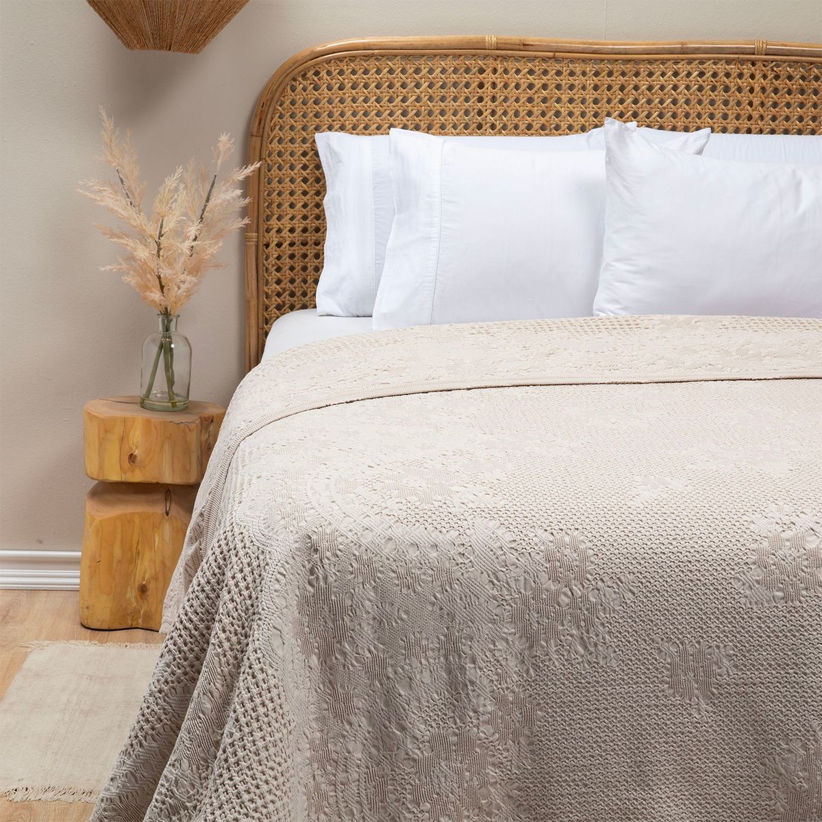 ROBERTA ALLEN - Cubrecama Quilt Algodón Roberta Allen Elena Beige/Khaki