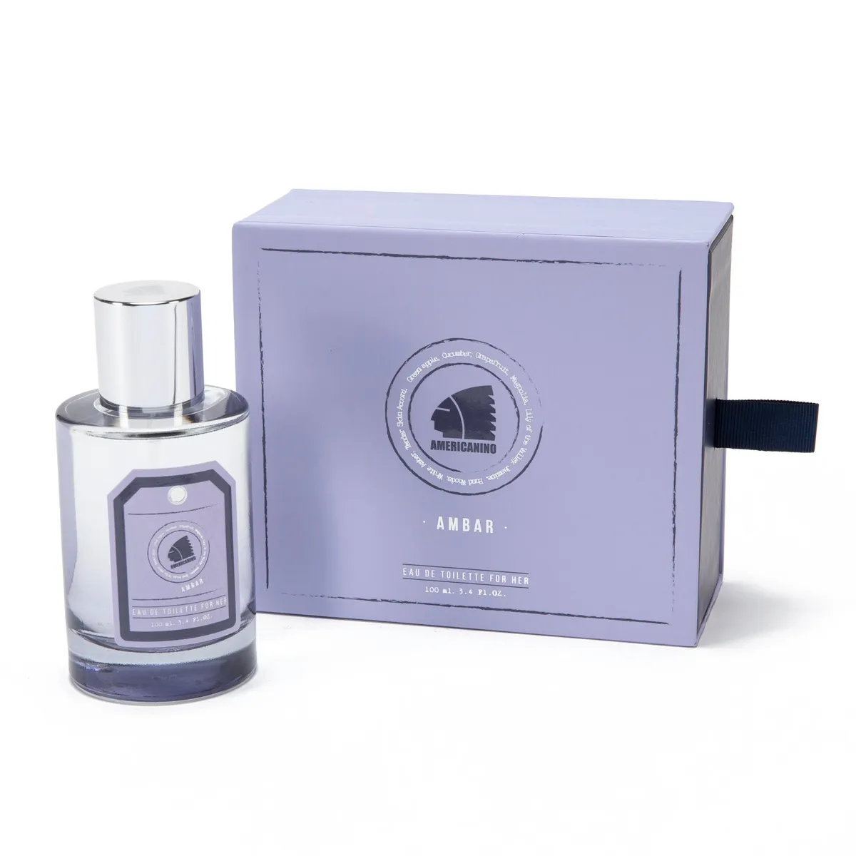 AMERICANINO - Perfume Ambar Edt 100 Ml Mujer Cítrico Floral Americanino