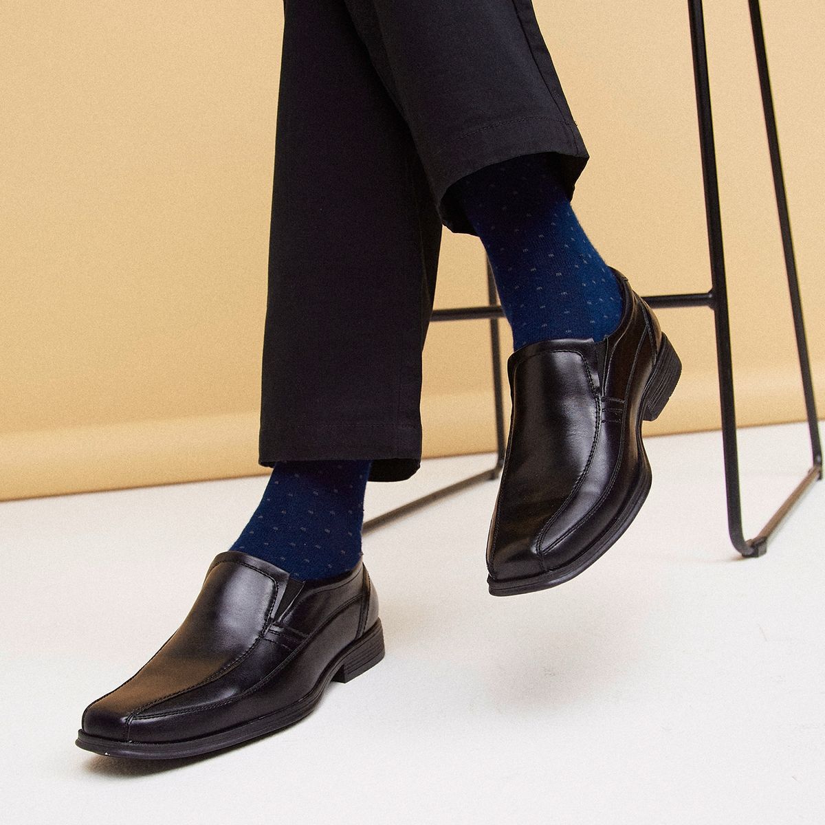 NEWPORT - Zapato Hombre Negro Newport